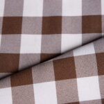 Σκούρο Καφέ Λευκό Καρό