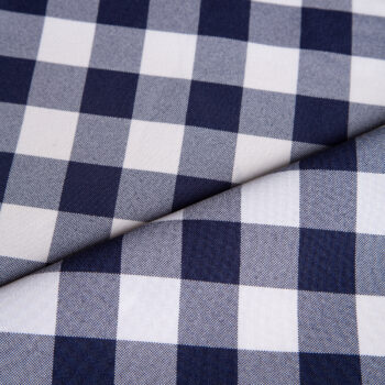 Σκούρο Μπλε Λευκό Καρό