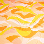 Κίτρινα-Πορτοκαλί Κύματα Βισκόζη Εμπριμέ