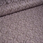 Καφέ-Γκρι Λουλουδένια Δαντέλα