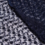 Μπλε Σκούρα Λουλουδάτη Δαντέλα