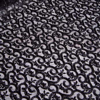 Μαύρη Λουλουδένια Δαντέλα