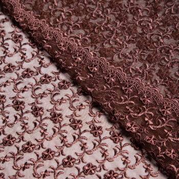 Καφέ Λουλουδάτη Δαντέλα