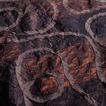 Μπρονζέ Μπροκάρ με Κυκλικούς Σχηματισμούς