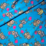 Παιχνιδιάρικο Μοτίβο Μαϊμουδάκια Εμπριμέ Fleece