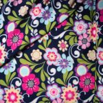 Πολύχρωμα Λουλούδια Εμπριμέ Fleece