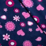 Ροζ Καρδιές Εμπριμέ Fleece