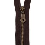 Σκούρο Καφέ Σιδερένιο Φερμουάρ