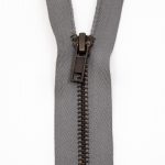 Γκρι Σκούρο Σιδερένιο Φερμουάρ