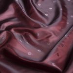 Σκούρα Κόκκινη Εμπριμέ Φόδρα Βισκόζη