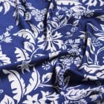 Royal Blue Floral Garden Silk Touch